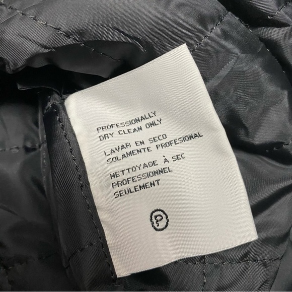 Kenneth Cole Men's Herringbone Field Jacket Coat Wool blend - Black and Gray XL - Picture 11 of 12